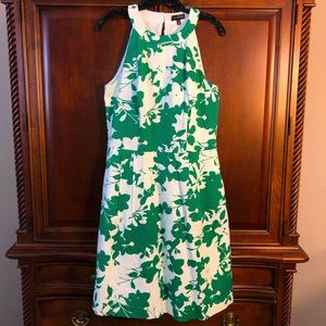 Green floral halter dress w/pockets - The Limited sz 10T NWT